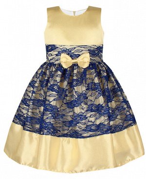Нарядное платье с гипюром для девочки 84272-ДН19