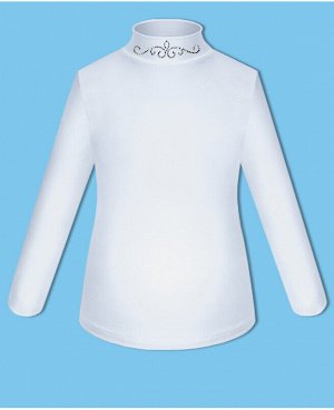 Школьная белая блузка для девочки 7450-ДШ18