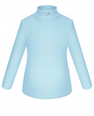 Школьна голубая блузка для девочки 74483-ДШ18