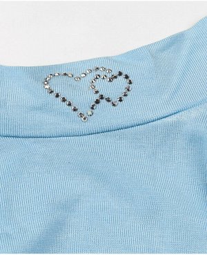 Школьна голубая блузка для девочки 74483-ДШ18