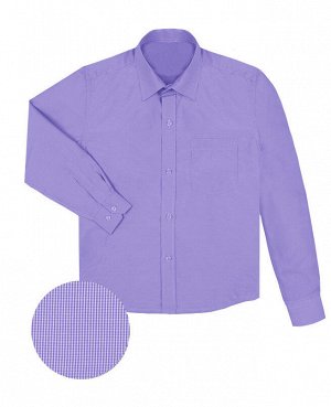 Сиреневая рубашка для мальчика 22744-ПМ18