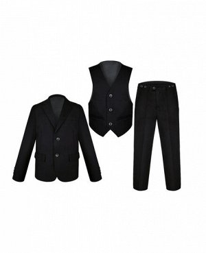 Черный костюм "Тройка" с бабочкой 69401-189011-3736