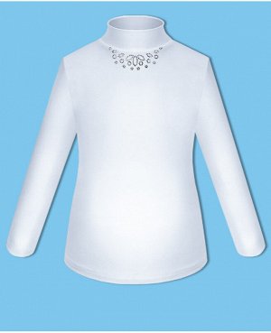 Школьная белая блузка для девочки 7445-ДШ17