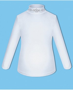 Школьная белая блузка для девочки 7448-ДШ18