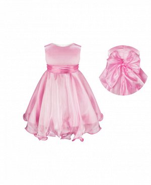 Розовое нарядное платье для девочки 76521-ДН16