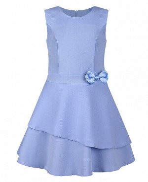 Голубое нарядное платье для девочки 80522-ДЛН19