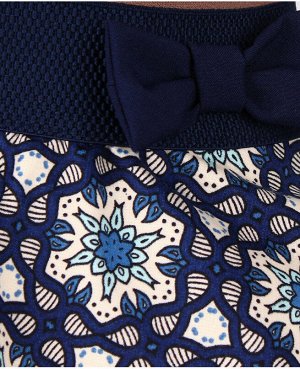 Синяя школьная юбка для девочки 83335-ДШ19