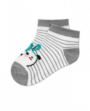 Серые носки для девочки 38364-ПЧ18