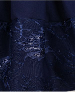 Синяя школьная юбка для девочки 83372-ДШ19