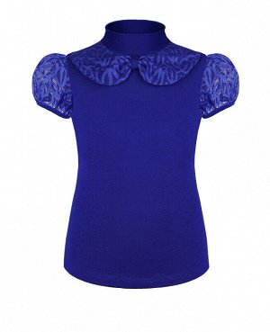 Синяя блузка для девочки 78702-ДНШ19