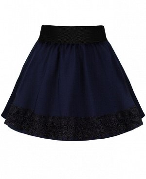 Синяя школьная юбка для девочки 82392-ДШ19