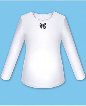 Школьная белая блузка с бантиком для девочки 802011-ДОШ91