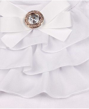 Белая школьная блузка для девочки 83041-ДШ20