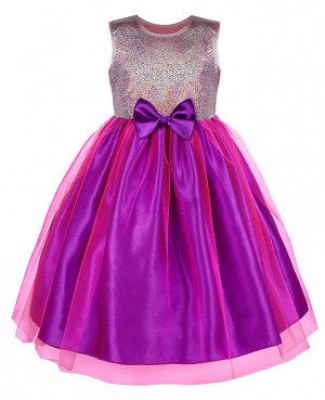 Нарядное розовое платье для девочки 82512-ДН19