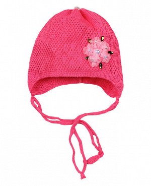 Розовая ажурная шапка 24943-ПШ16