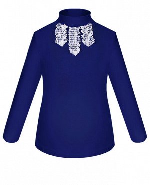 Синяя школьная блузка для девочки 82536-ДШ19