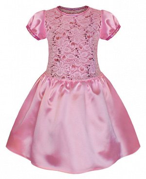 Розовое нарядное платье для девочки 76162-ДН15