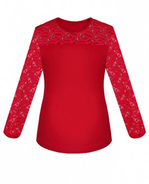 Красная блузка для девочки 7752-ДНШ19