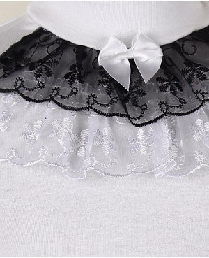 Белая школьная блузка для девочки 8111-ДШ18