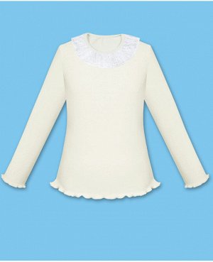 Молочная школьная блузка для девочки 77122-ДШ18