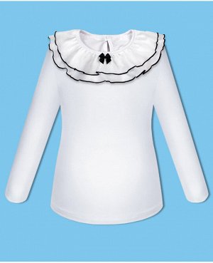 Белая школьная блузка для девочки 72903-ДШ20