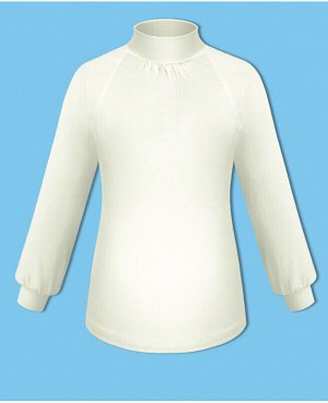 Молочная школьная блузка для девочки 7581-ДШ18