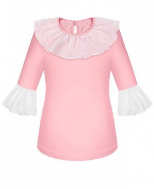 Розовая школьная блузка для девочки 78751-ДШ19