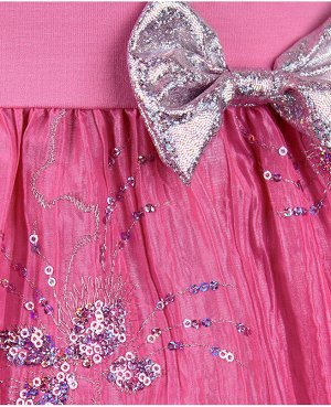 Розовое платье для девочки 81014-ДН18