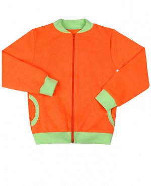 Оранжевый джемпер для девочки с карманами 79191-ДЛС19