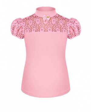 Розовая школьная блузка для девочки 59934-ДШ19
