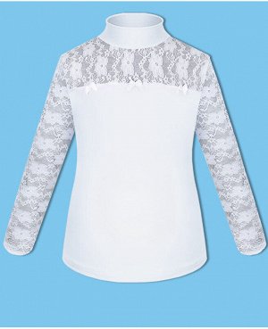 Белая школьная блузка для девочки 5992-ДШ19