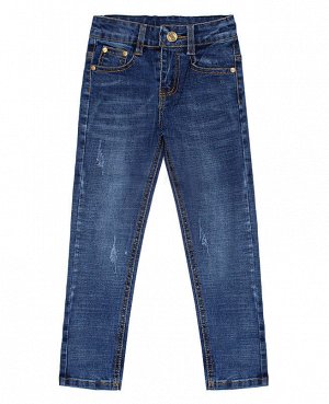 Джинсовые синие брюки для мальчика 22302-ПМО19