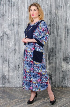 Платье Роксолана джинс (62-72)