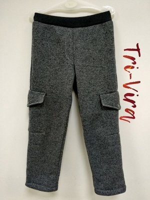 АРТ. Б3 Трикотажные брюки из вязанного флиса для мальчиков. Размер с 86-140