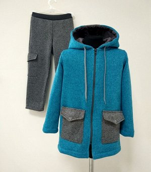 Арт. ФПБ/1 Пальто для мальчиков + брюки. Размер с 86-140
