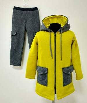 Арт. ФПБ/1 Пальто для мальчиков + брюки. Размер с 86-140