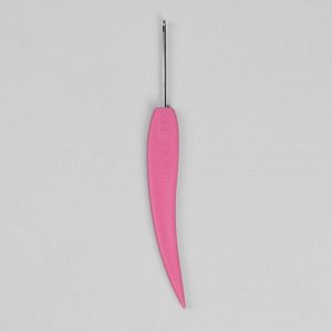 Крючок для вязания, d = 2 мм, 14 см, цвет розовый