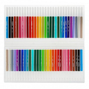Фломастеры 30 цветов Carioca "Joy" 2.6 мм, набор 60 штук, смываемые, картон, чемоданчик с ручкой
