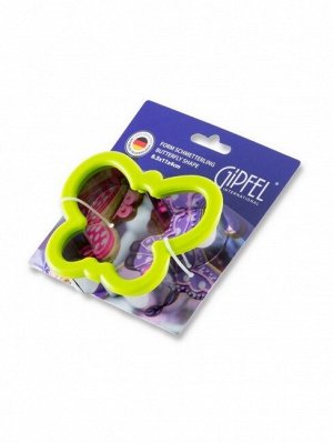 0363 GIPFEL Форма для нарезания теста для печенья в форме бабочки, 8,5х11х4см. Материал: нерж. сталь, силикон