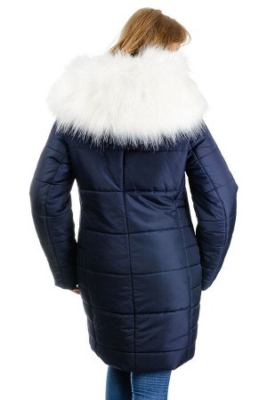 Зимняя куртка-парка «Снежана», р-ры 46-52, №219 т.синий