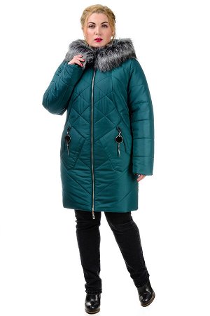 Женская зимняя куртка «Ирма», р-ры 46-54, №222 зеленый