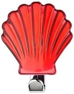 Декоративный крючок РАКУШКА (цвет: красный), ABS- пластик.