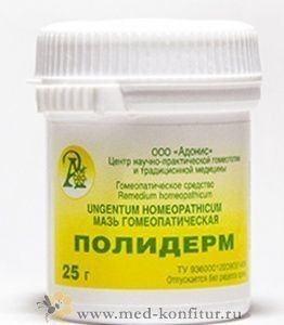 Полезный перекус Мазь гомеопатическая Полидерм 25 гр.