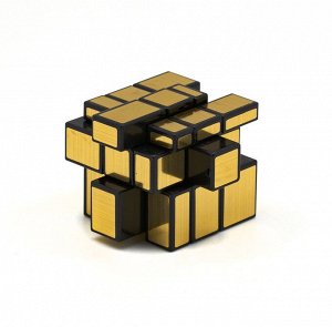 Wood Toys™ Головоломка Кубик сложный золотистый