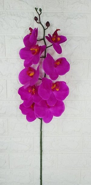 Цветы Орхидея из силикона.
Высота 100см,высота соцветия 40см 9цв ⊙9см,6см.
Цвет как на фото