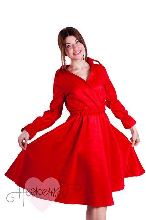 Платье П 691 (красный)