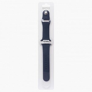 Ремешок ApW для "Apple Watch 42/44/45 mm" Sport Band (S) (midnight blue)