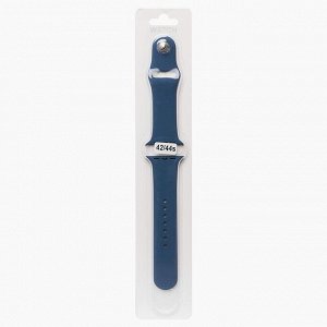 Ремешок ApW для "Apple Watch 42/44/45 mm" Sport Band (S) (blue)