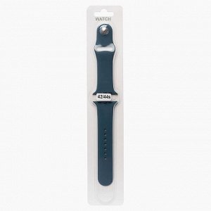 Ремешок ApW для "Apple Watch 42/44/45 mm" Sport Band (S) (dark blue)