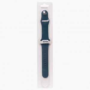 Ремешок ApW для "Apple Watch 38/40/41 mm" Sport Band (S) (dark blue)